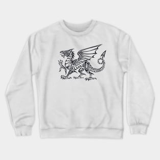 Tribal Dragon - Black Crewneck Sweatshirt